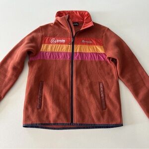 Cotopaxi Womens Burnt Orange Long Sleeve Pockets Fleece Full-Zip Jacket Medium